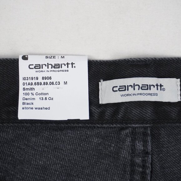 Carhartt WIP Brandon Loose Fit Short in Black Stone Washed Women's Size M - NWT - Picture 4 of 8